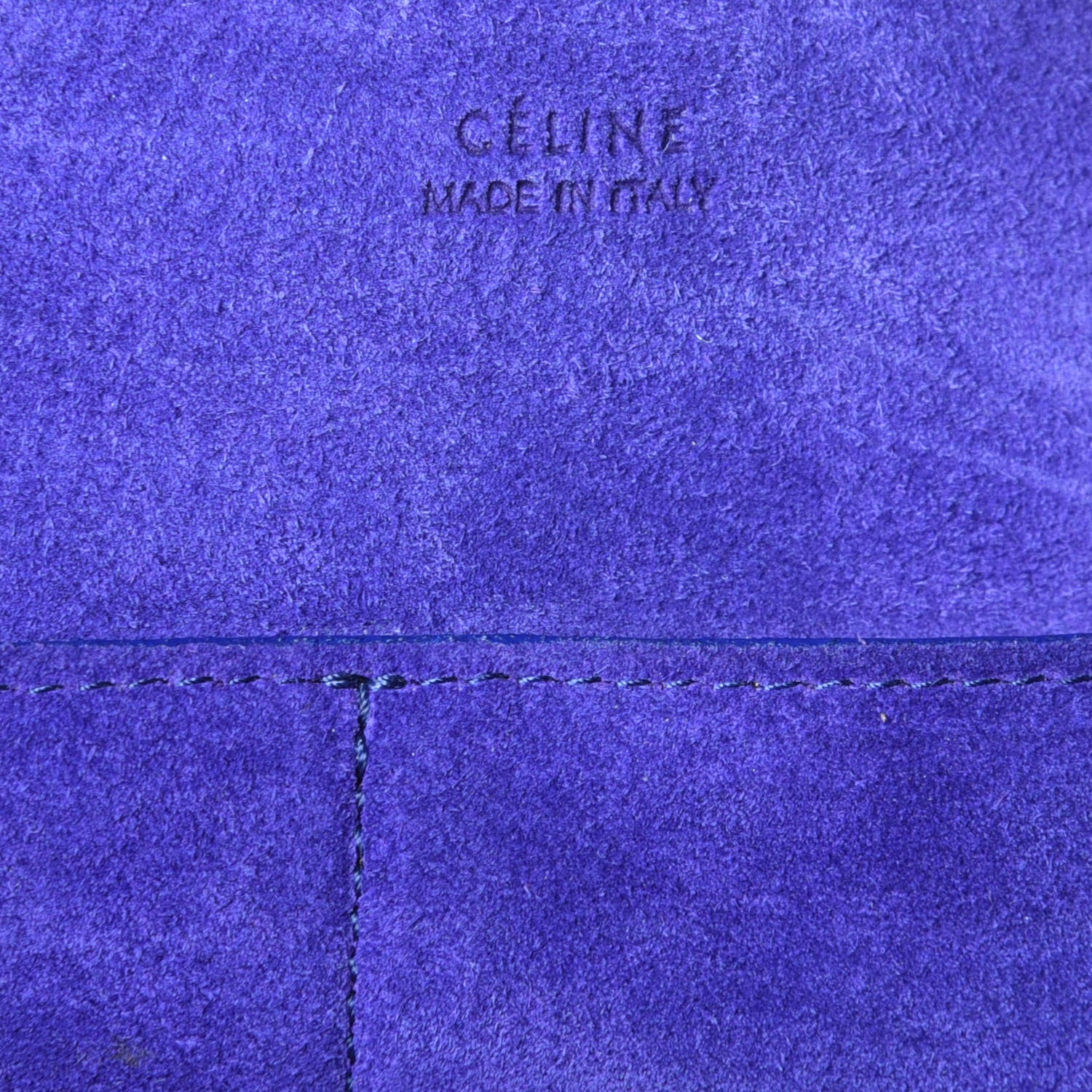 Celine Bullhide Calfskin Small Ring Bag Indigo 6 of 8
