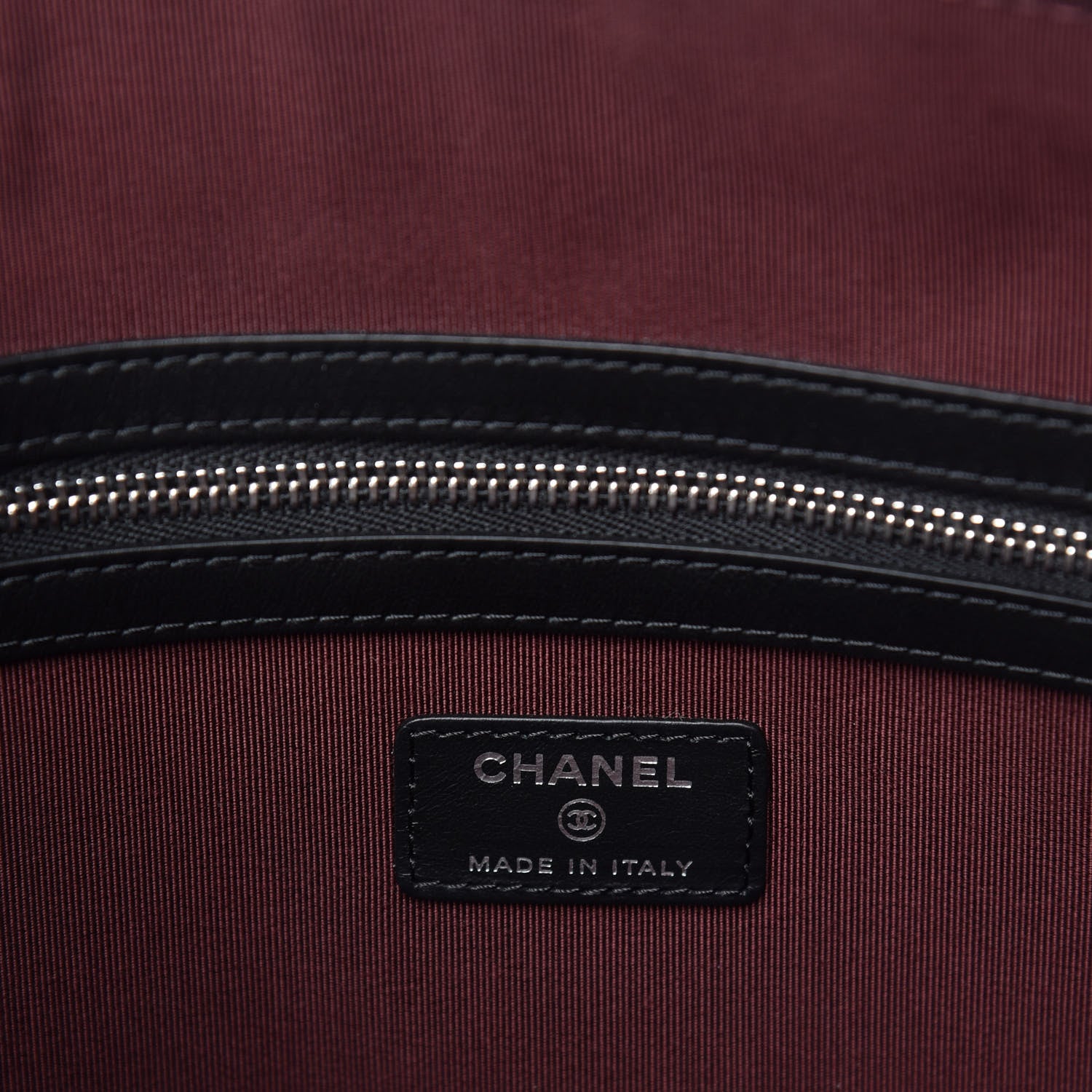 Chanel Caviar Quilted Large Cosmetic Case Black 6 of 6
