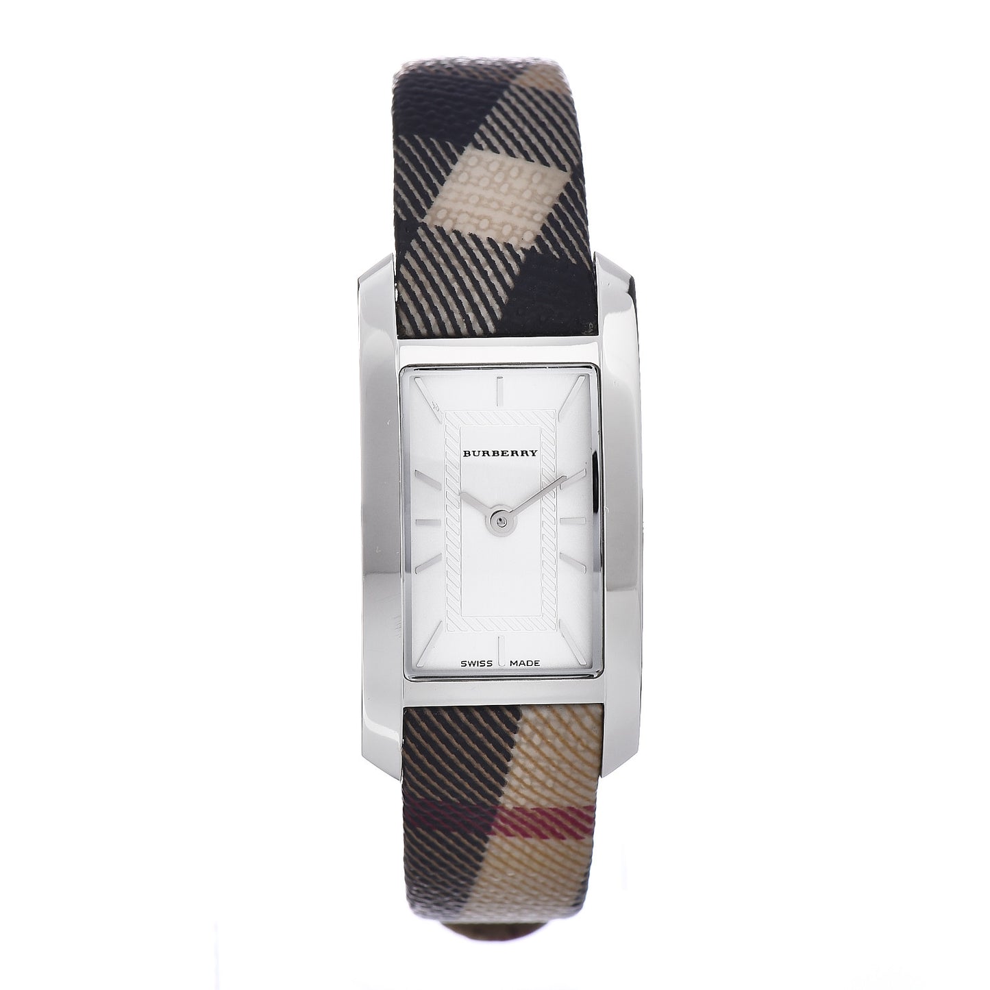 Stainless Steel Calfskin 20mm Heritage Nova Check Quartz Watch BU9503