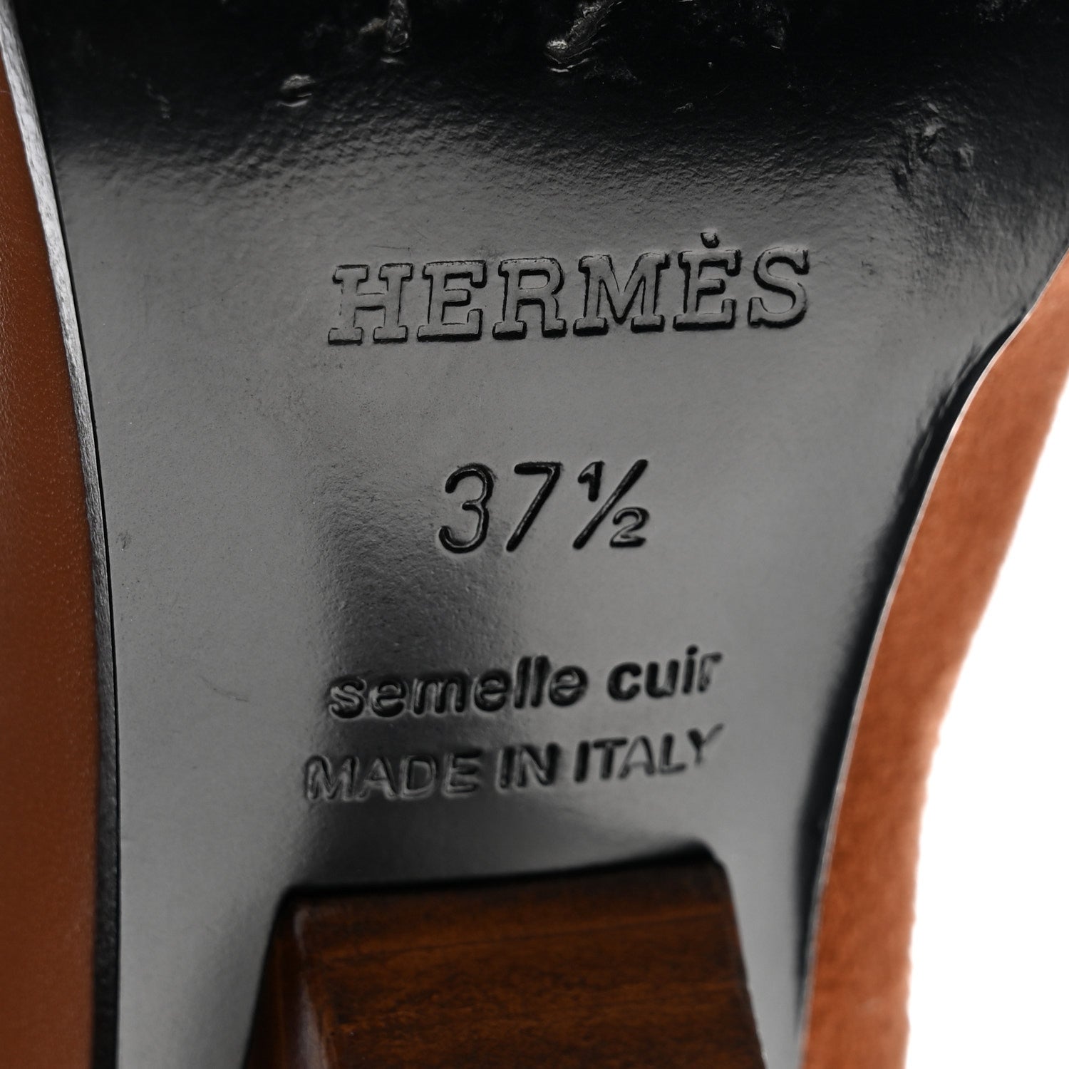 Hermes Suede Goatskin Calfskin Hanae 85 Ankle Boots 37.5 Gold 7 of 12