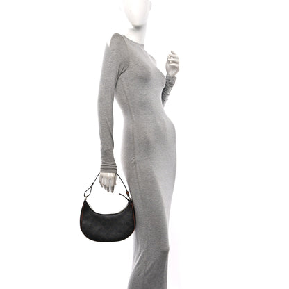 Celine Triomphe Canvas Calfskin Ava Shoulder Bag Tan 2 of 11