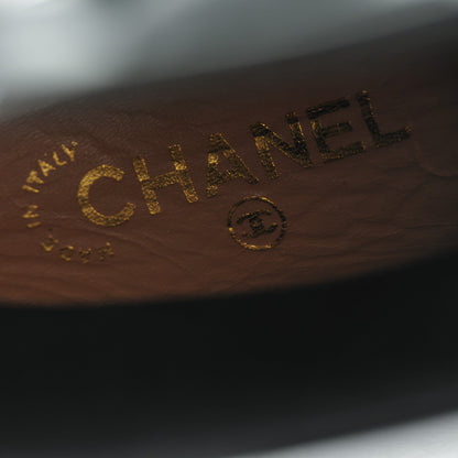 Chanel Rubber Camellia Rain Boots 37 Black 7 of 7