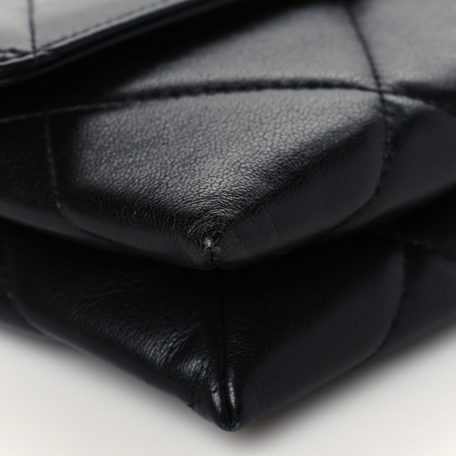 Chanel Lambskin Quilted Chanel 19 Flap Clutch Black 10 of 12