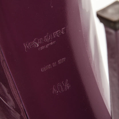 Saint Laurent Patent Tribtoo 105 Pumps 40.5 Purple 6 of 7