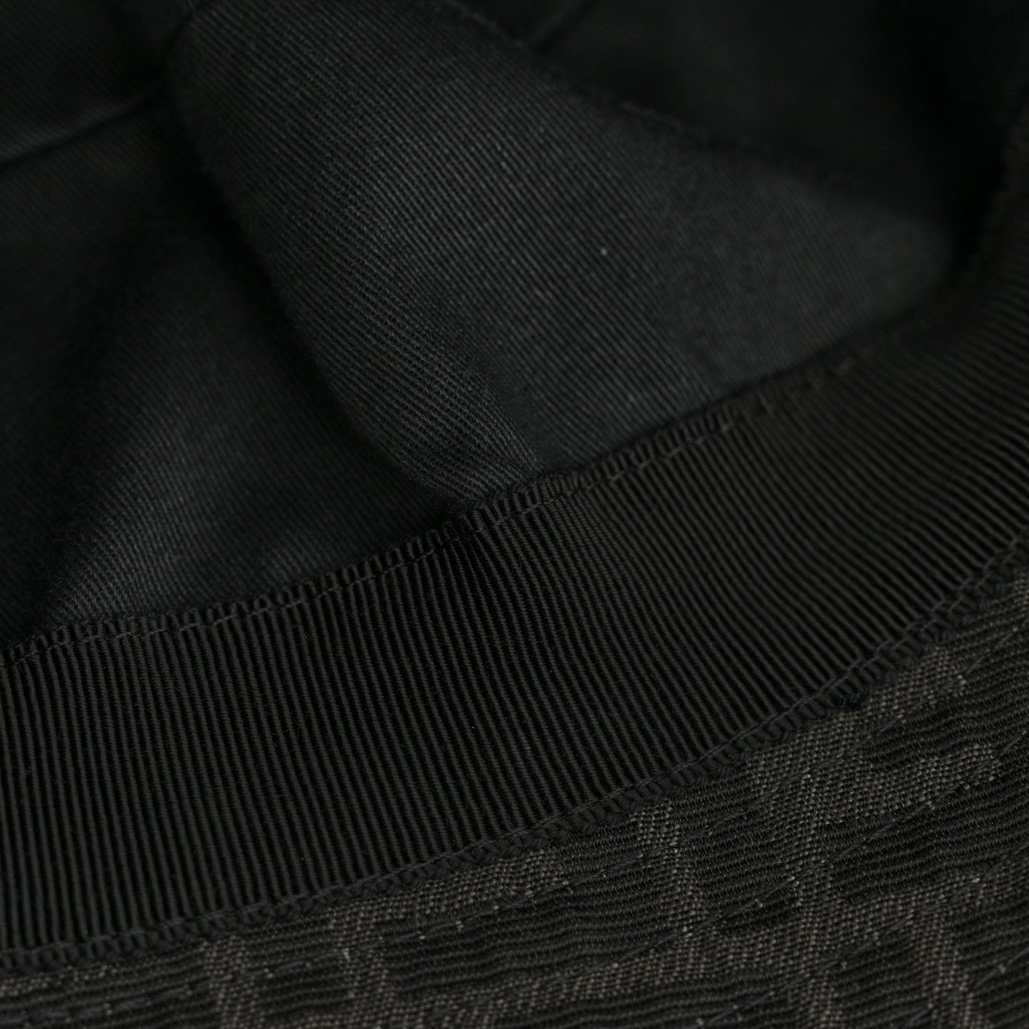 Fabric Jacquard FF Bucket Hat L Black