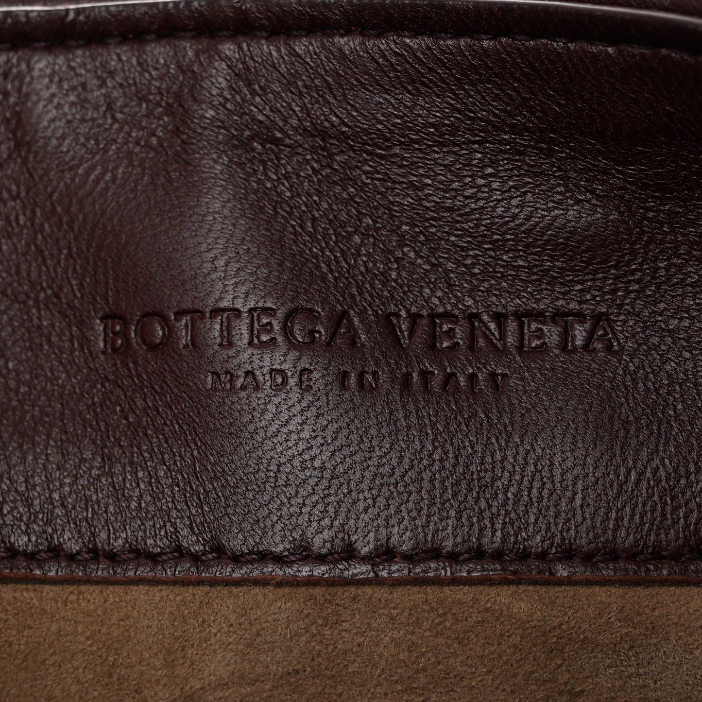 Nappa Intrecciato Baby Olimpia Shoulder Bag Dark Barolo