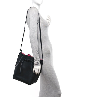 Mansur Gavriel Vegetable Tanned Calfskin Bucket Bag Black Dolly 2 of 14