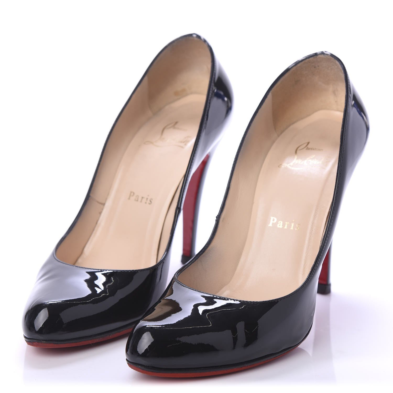 Christian Louboutin Patent Decollete 868 100 Pumps 37.5 Black 3 of 10