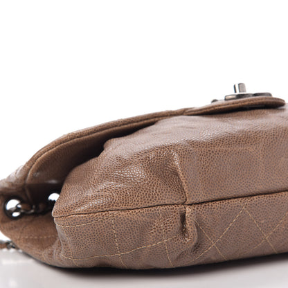 Chanel Caviar Quilted Medium Elastic Flap Brown 6 of 10