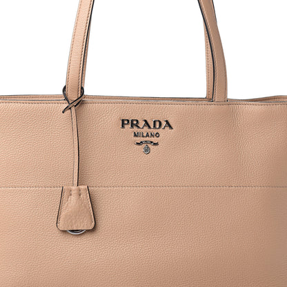 Prada Vitello Phenix Zip Shopping Tote Cammeo 8 of 8