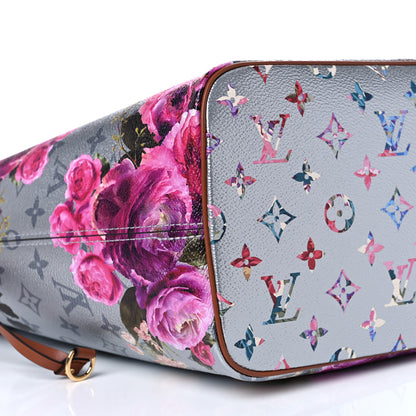Louis Vuitton Metallic Monogram LV Garden Neverfull MM Silver 8 of 10