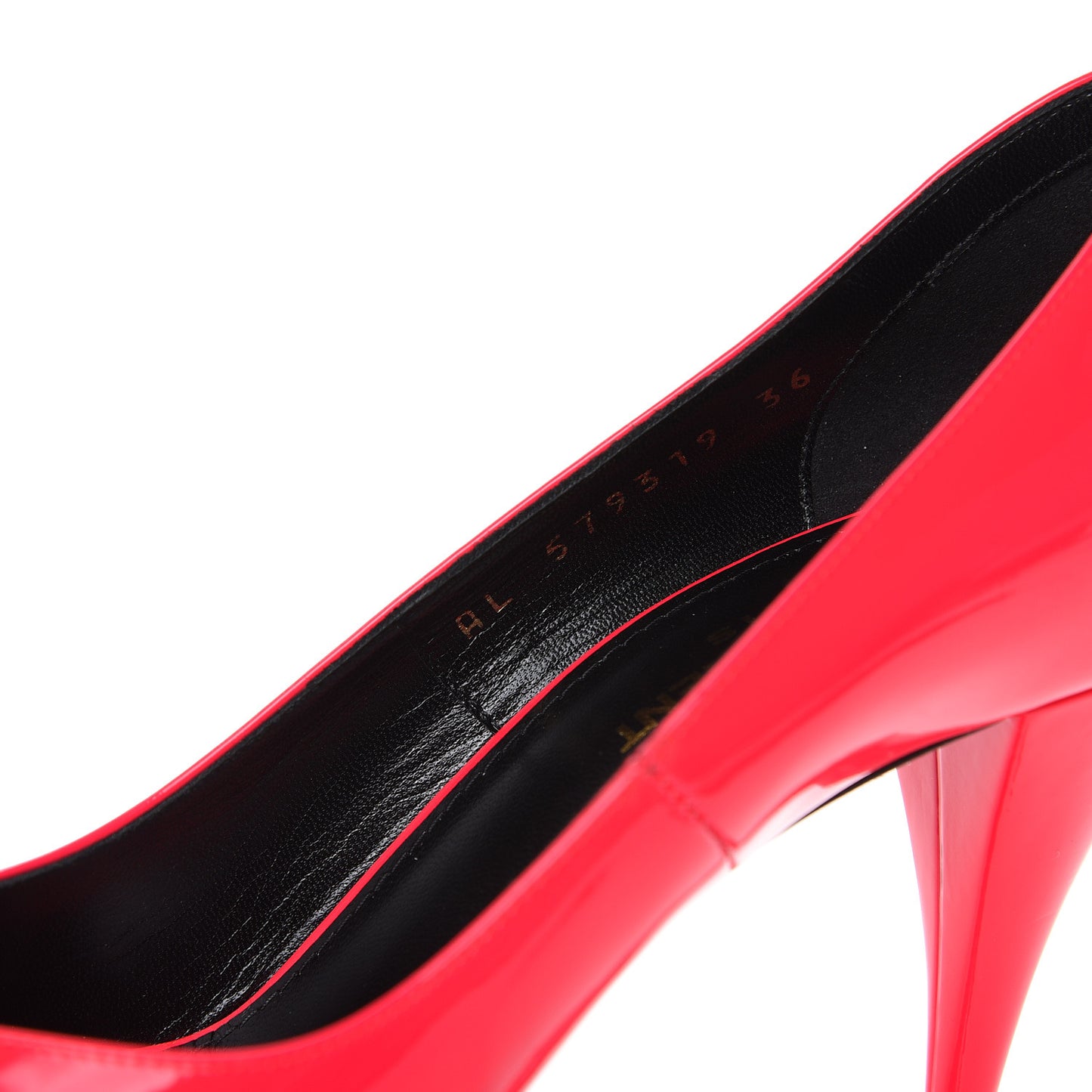 Patent Calfskin Kiki 85 Pumps 36 Neon Pink