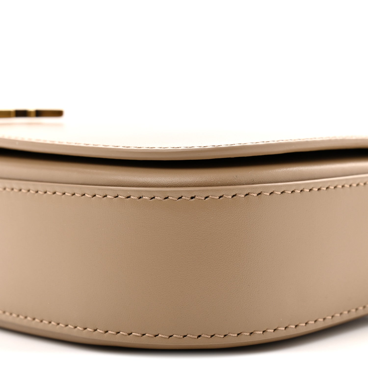 Saint Laurent Box Calfskin Mini Voltaire Shoulder Bag Dark Cork 10 of 11