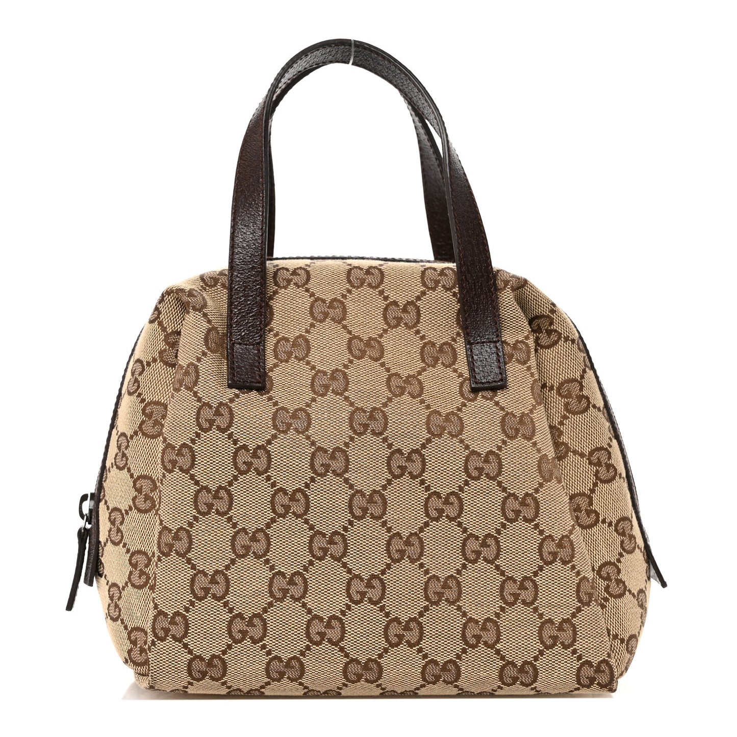 Monogram Calfskin Large Balthus Cosmetic Pouch Beige Ebony Cocoa