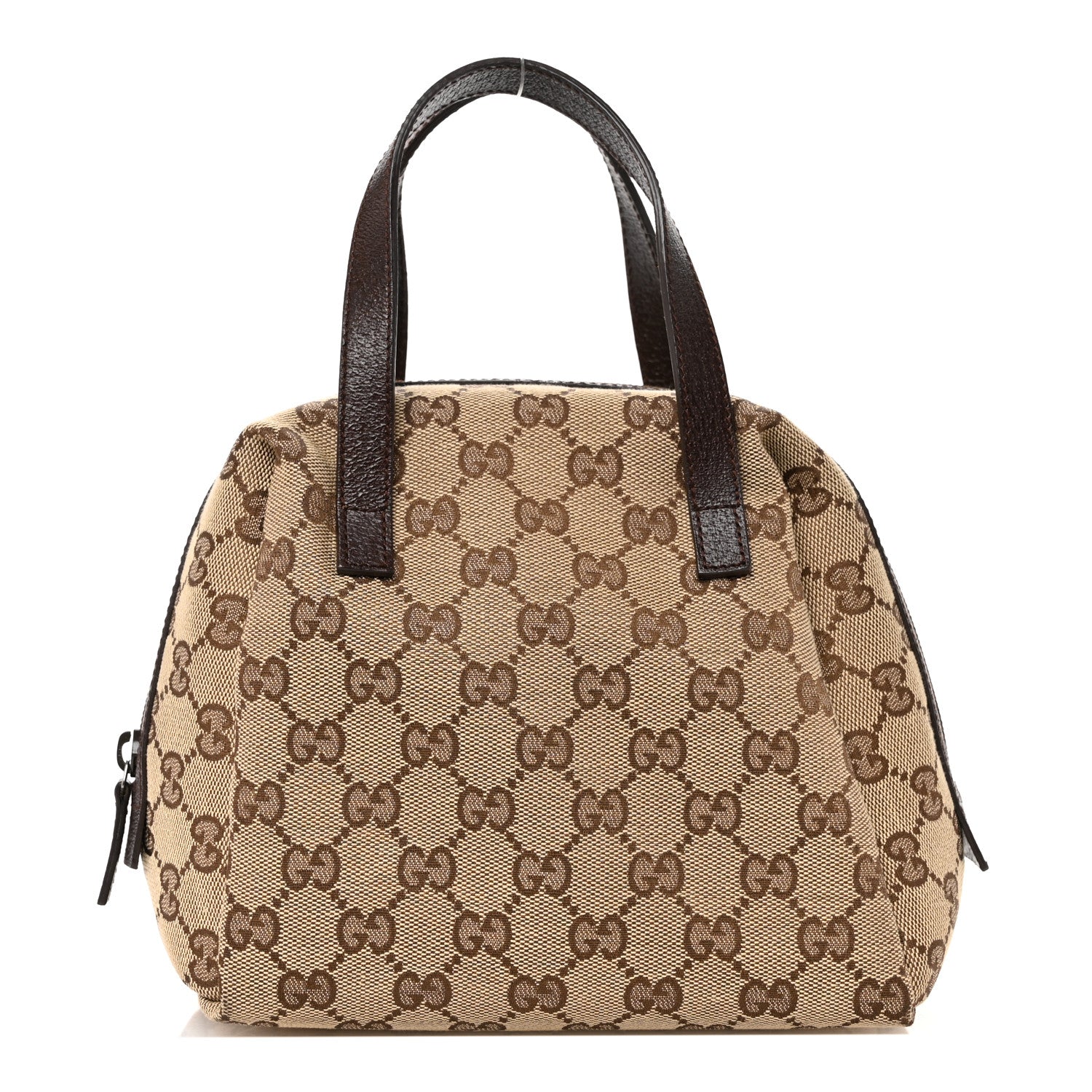 Gucci Monogram Calfskin Large Balthus Cosmetic Pouch Beige Ebony Cocoa 1 of 10