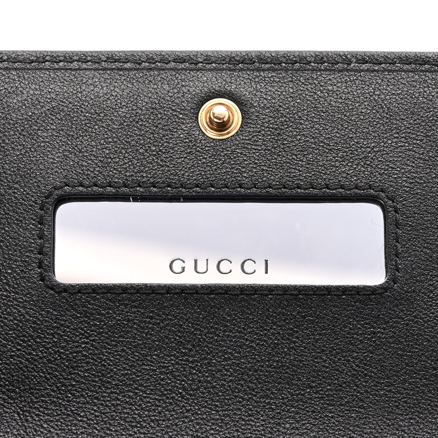 Wonka Grain Calfskin Diana Chain Wallet Black