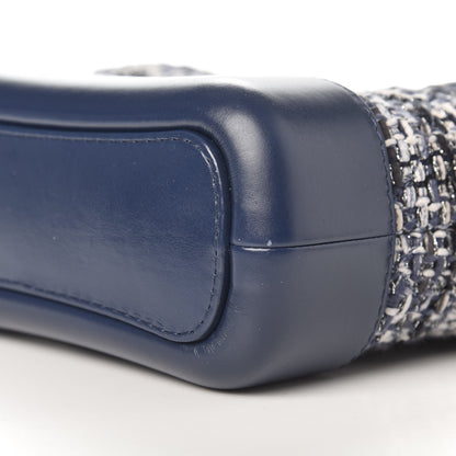 Chanel Tweed Calfskin Small Gabrielle Hobo Blue 9 of 10