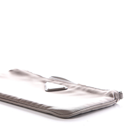 Prada Tessuto Nylon Saffiano Wristlet Argilla 8 of 9