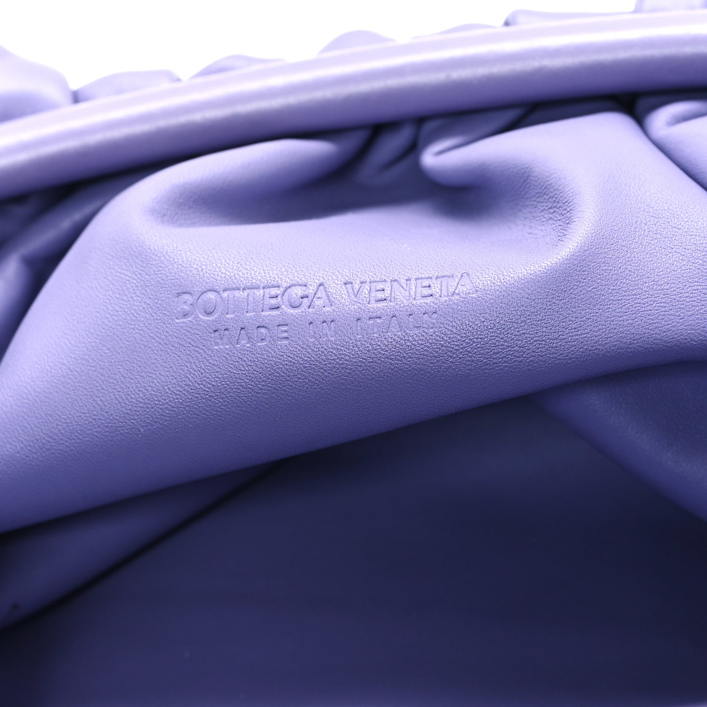 Smooth Butter Calf The Pouch Oversized Clutch Lavender