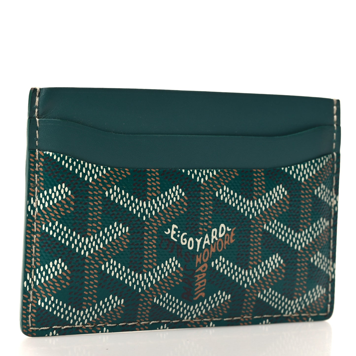 Goyardine Saint Sulpice Card Holder Green
