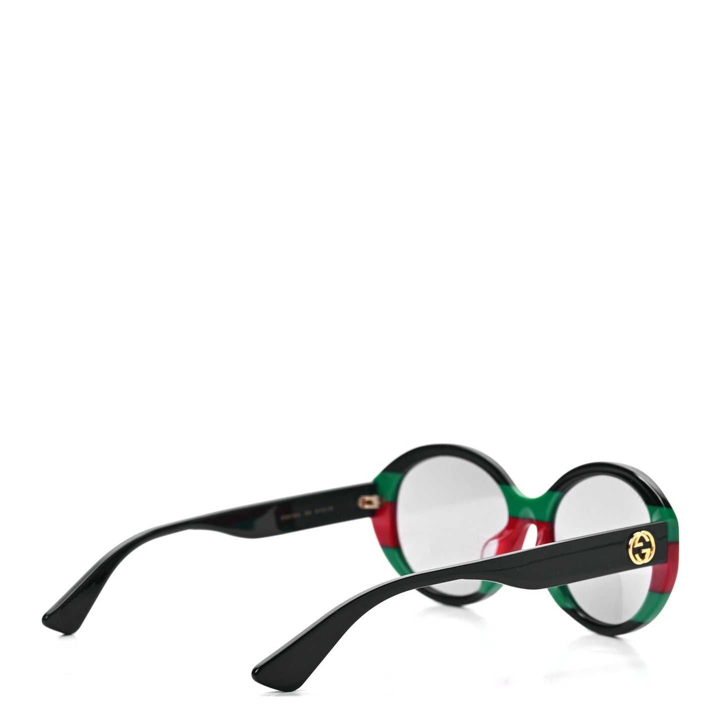 Round Web Sunglasses GG0279SA Black Green