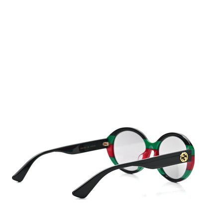 Gucci Round Web Sunglasses GG0279SA Black Green 4 of 8