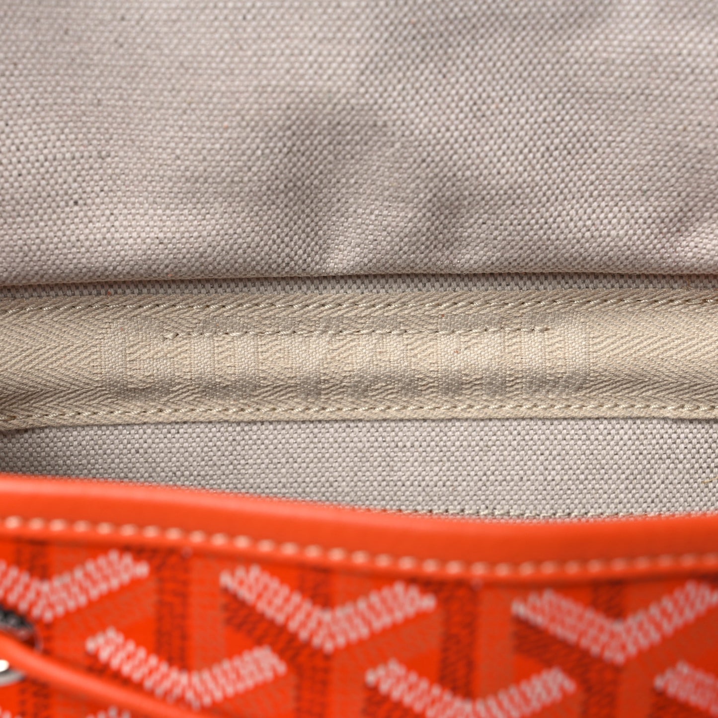 Goyardine Calfskin Mini Alpin Backpack Orange