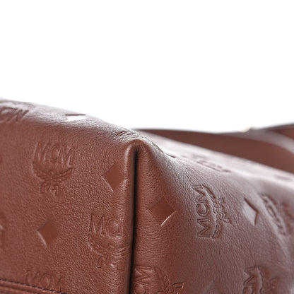 MCM Calfskin Ottomar Monogram Medium Klara Hobo Brown 8 of 11