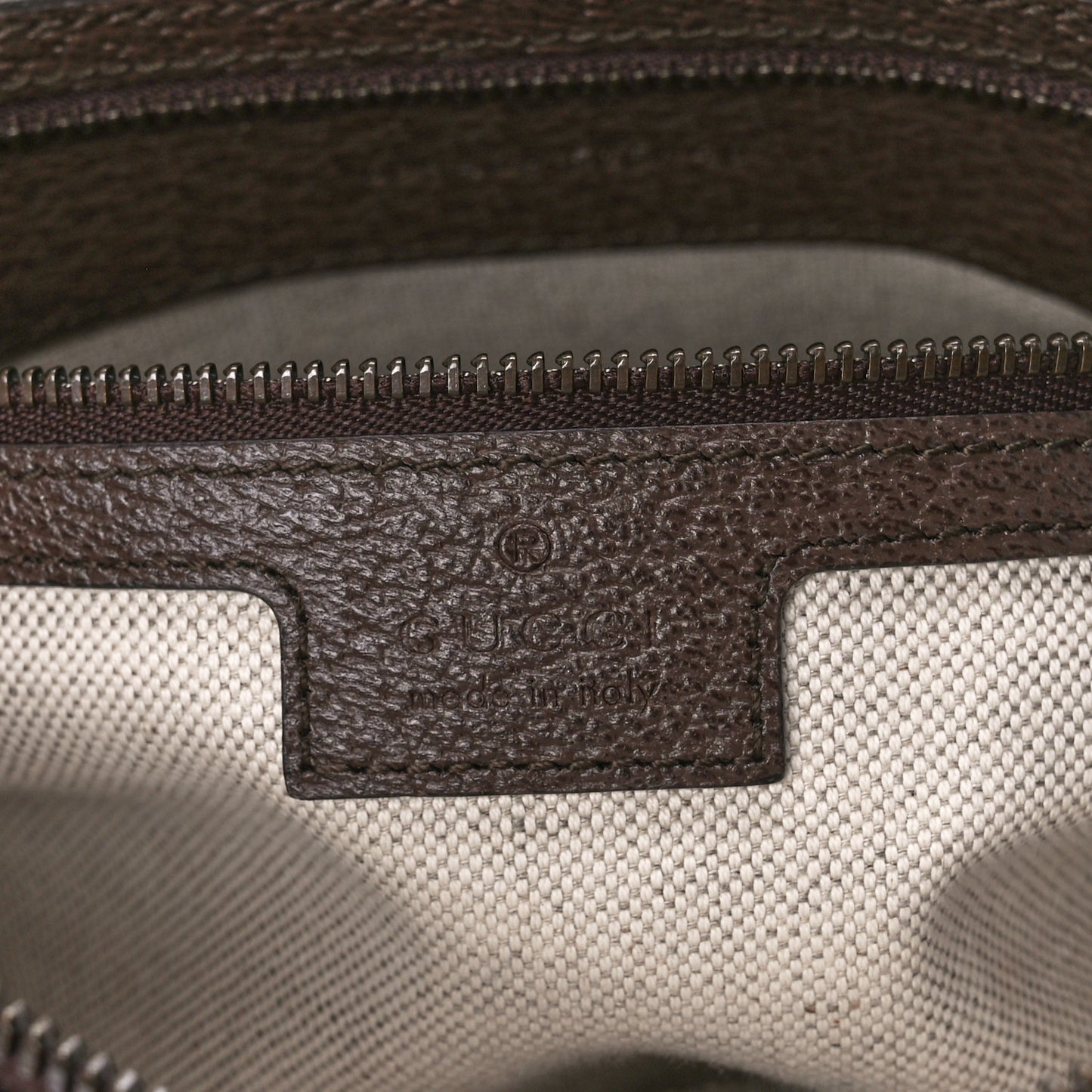 GG Supreme Monogram Textured Dollar Calfskin Web Ophidia Wristlet Shoulder Bag Beige Ebony New Acero