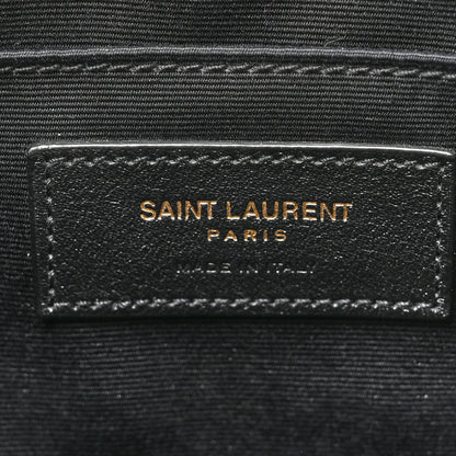 Saint Laurent Calfskin Matelasse Monogram Lou Camera Bag Deep Marine 5 of 10