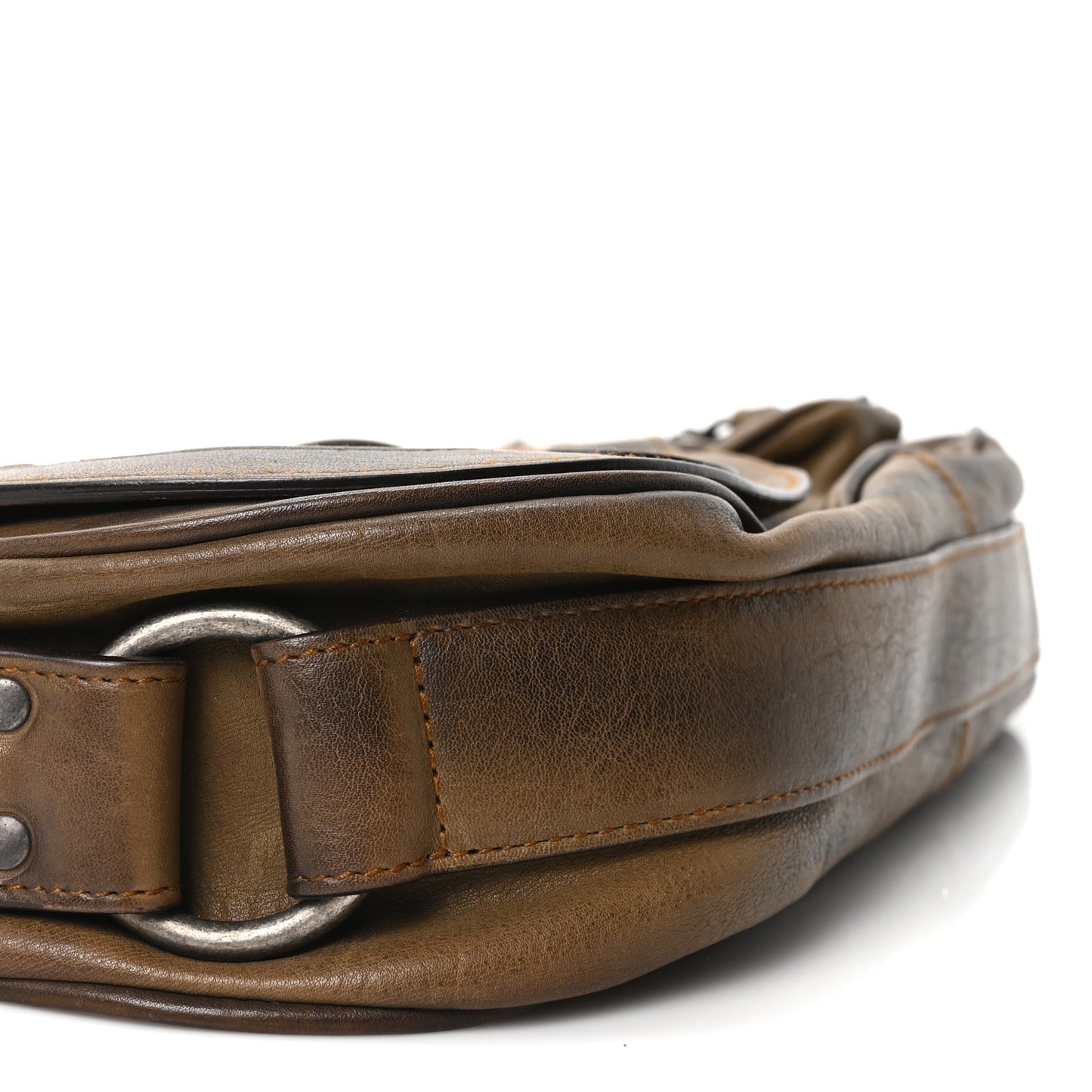 Calfskin Gaucho Double Saddle Bag Brown