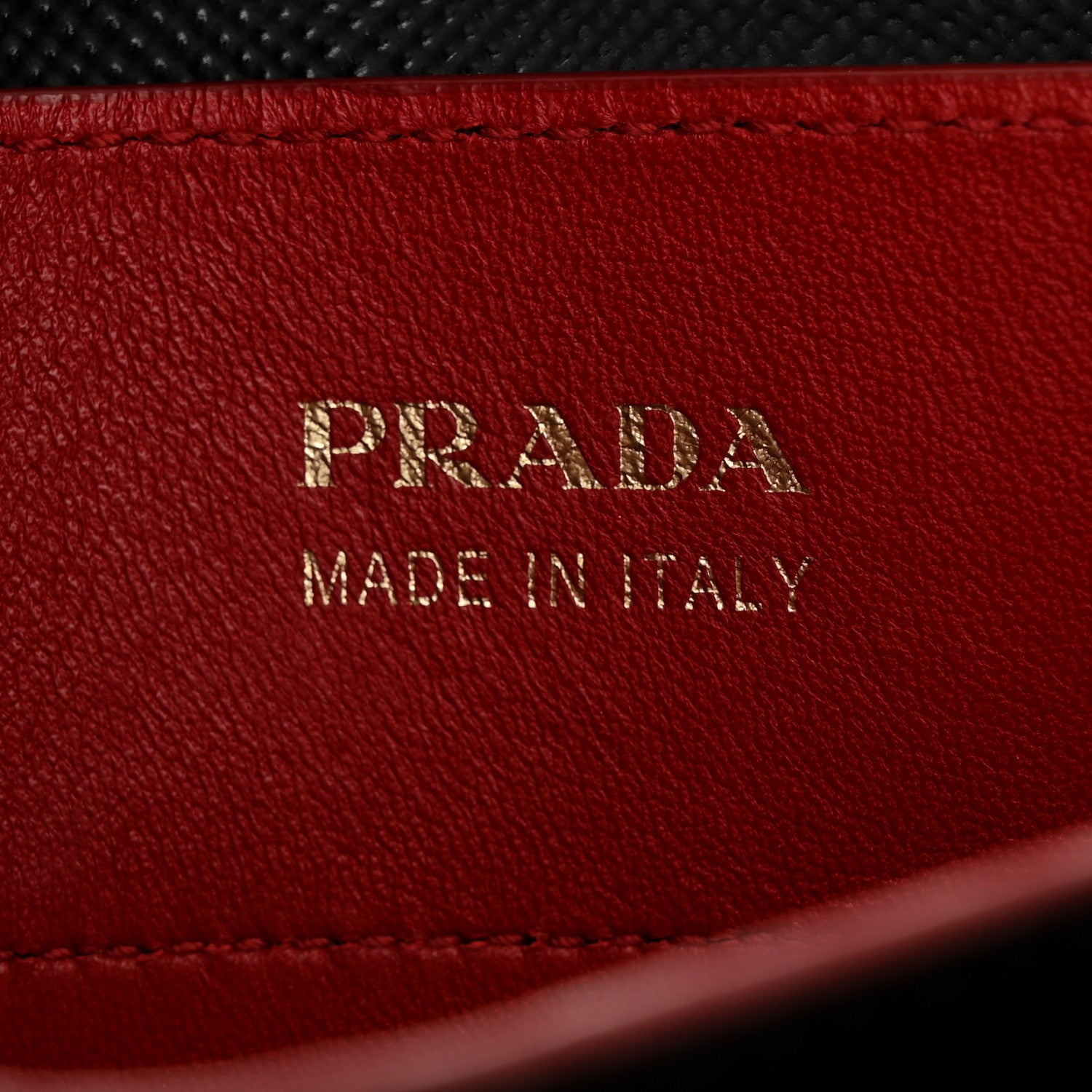 Prada Saffiano Cuir Medium Double Bag Black Fuoco 6 of 9