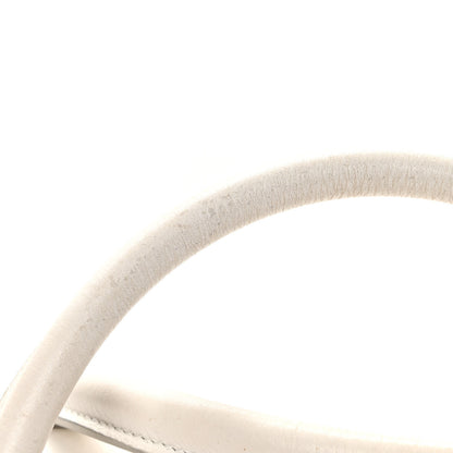 Versace Vitello Calfskin Large Signature Tote White 11 of 16