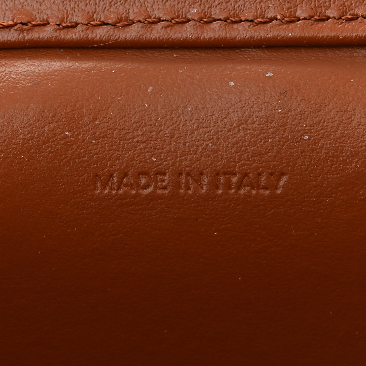 Smooth Calfskin Cuir Triomphe Mini Vanity Case Tan