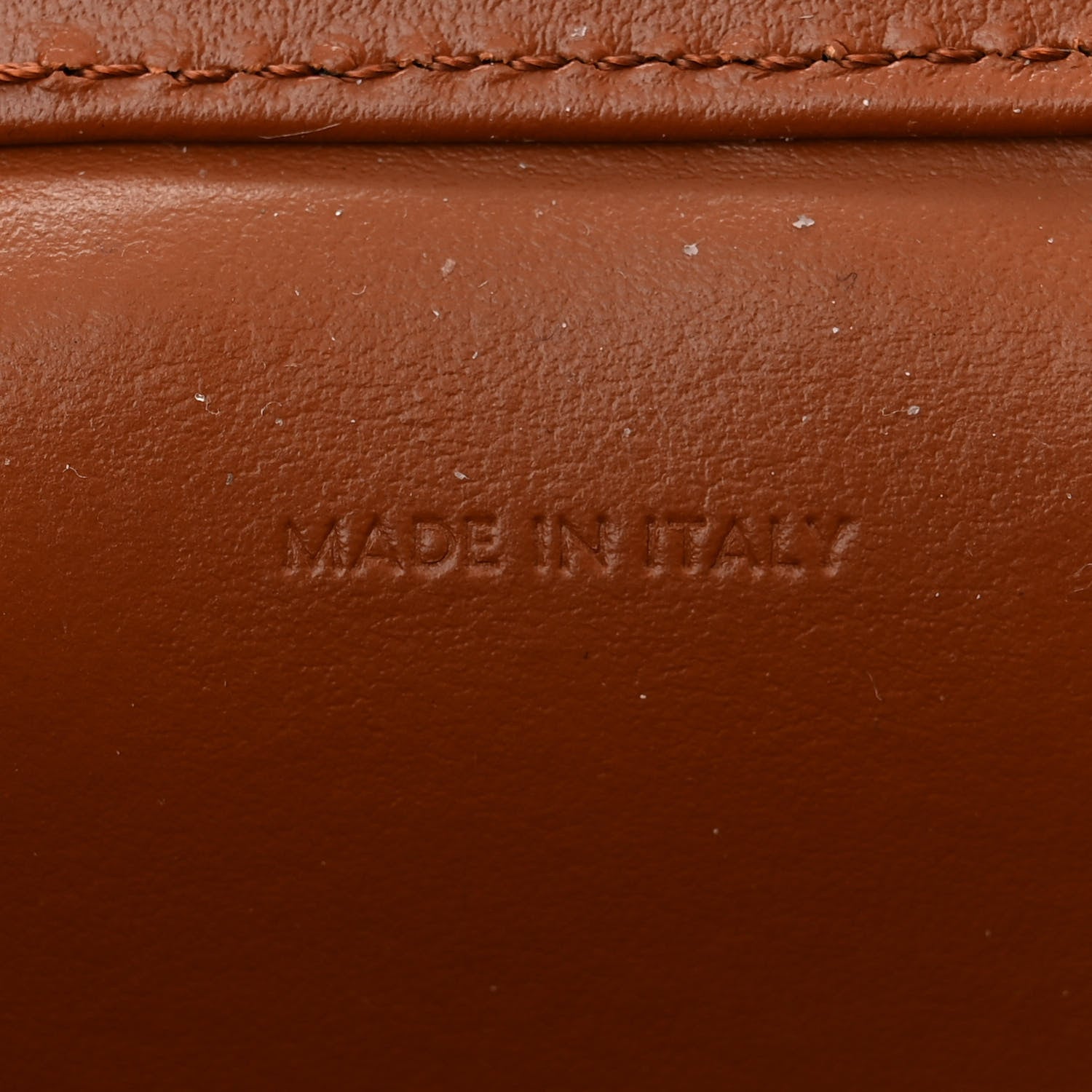 Celine Smooth Calfskin Cuir Triomphe Mini Vanity Case Tan 7 of 16