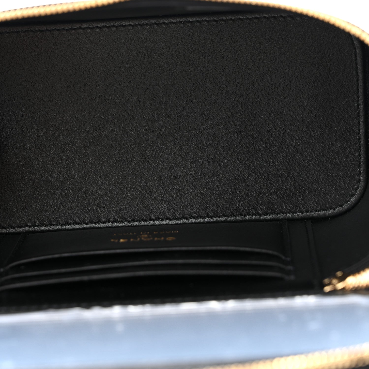 Chanel Calfskin Crocodile Embossed Crococo Small Top Handle Vanity Case With Chain Emerald 5 of 11