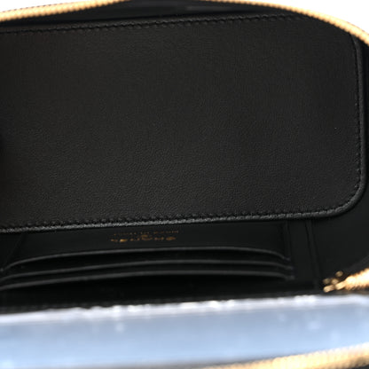 Chanel Calfskin Crocodile Embossed Crococo Small Top Handle Vanity Case With Chain Emerald 5 of 11