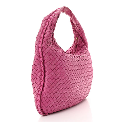 Bottega Veneta Nappa Intrecciato Medium Veneta Hobo Fuchsia 3 of 12