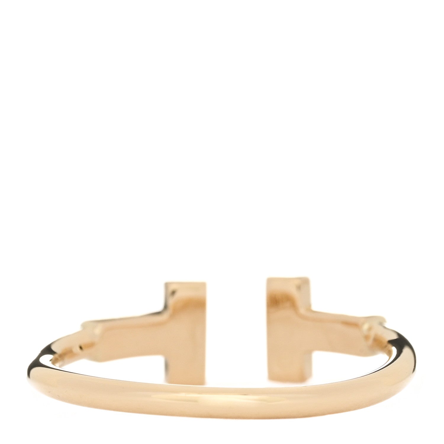 Tiffany 18K Yellow Gold Diamond T Wire Ring 55 7.25 2 of 3