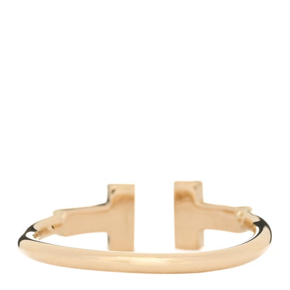 Tiffany 18K Yellow Gold Diamond T Wire Ring 55 7.25 2 of 3