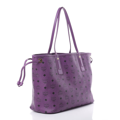 MCM Visetos Medium Project Reversible Shopper Tote Purple 5 of 17
