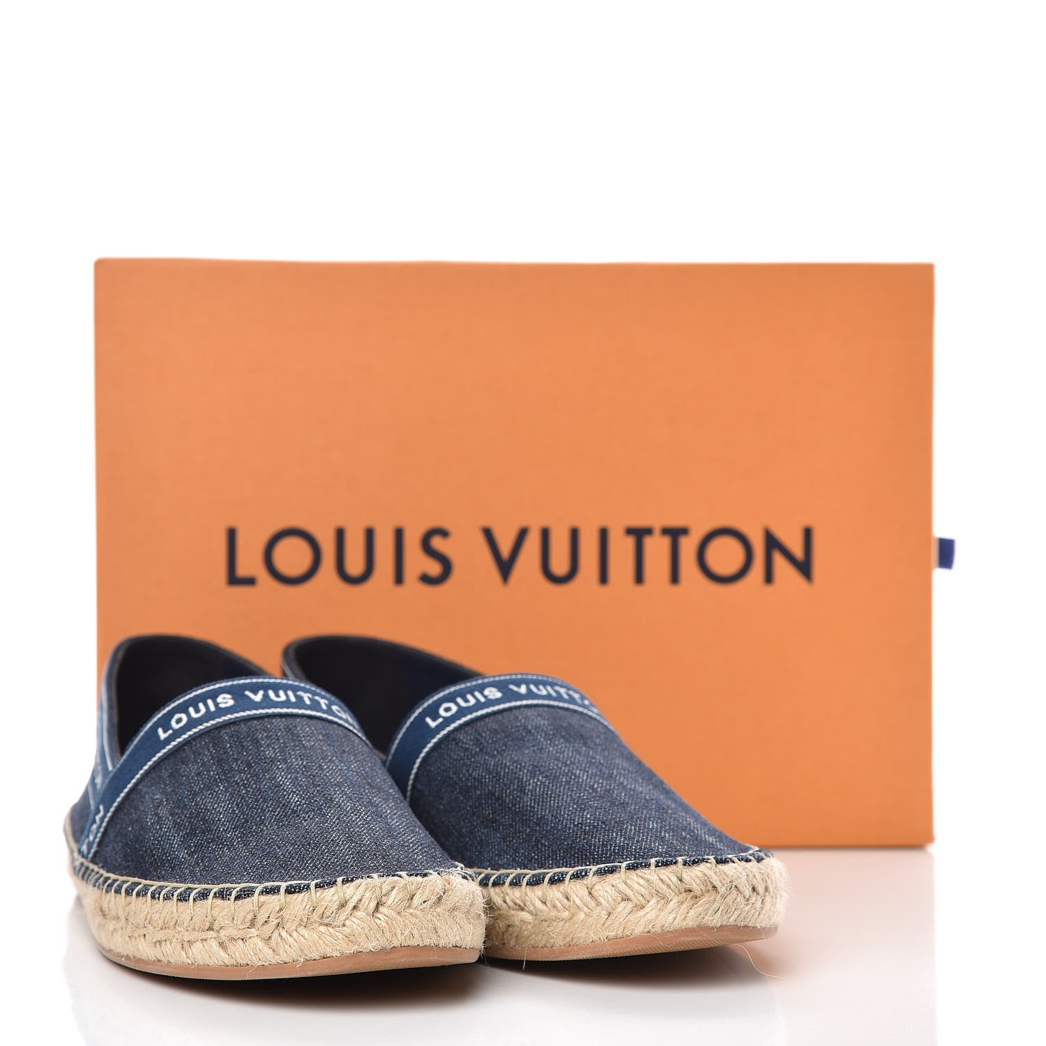 Louis Vuitton Denim Croisiere Espadrille 37.5 Marine 9 of 9
