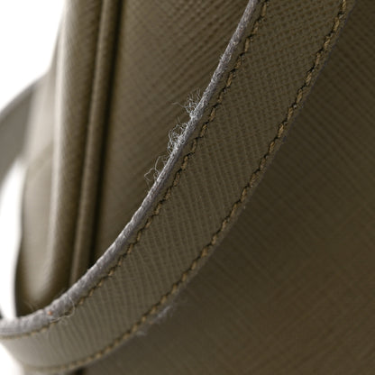 Prada Saffiano Small Galleria Double Zip Tote Militare 11 of 13