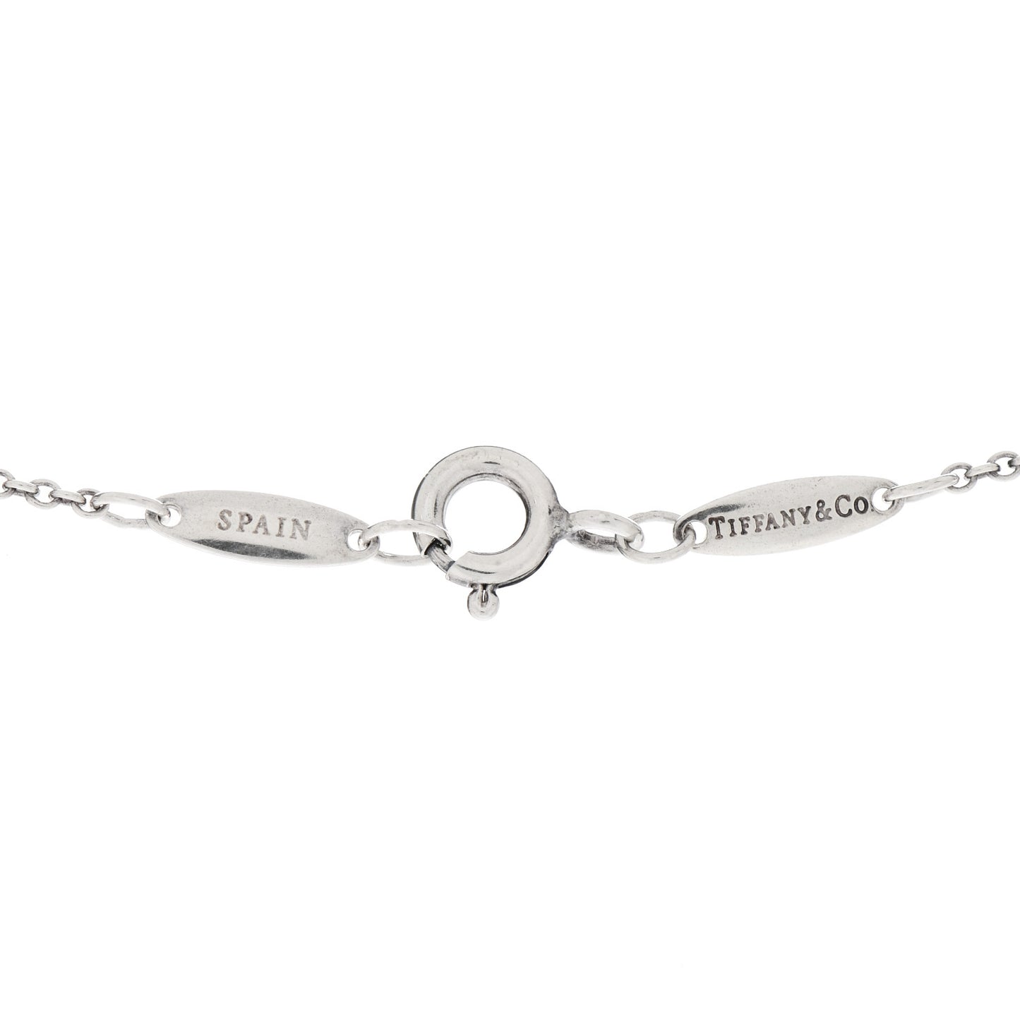 Sterling Silver Diamond .15ctw Elsa Peretti Diamonds by the Yard Drop Pendant Necklace