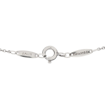Tiffany Sterling Silver Diamond .15ctw Elsa Peretti Diamonds by the Yard Drop Pendant Necklace 4 of 5