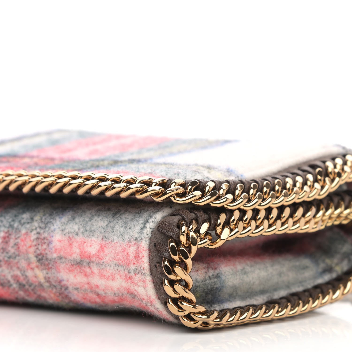 Stella McCartney Wool Plaid Falabella Crossbody White Multicolor 10 of 10