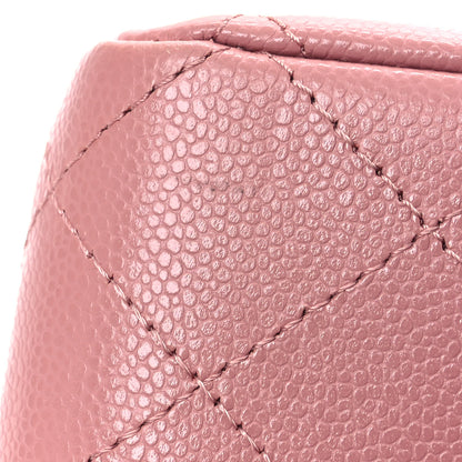 Chanel Caviar Quilted Medium Double Flap Pink 12 of 12