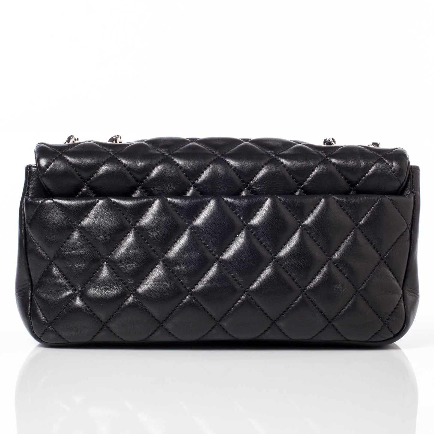 Lambskin Medium Coco Rain Flap Black