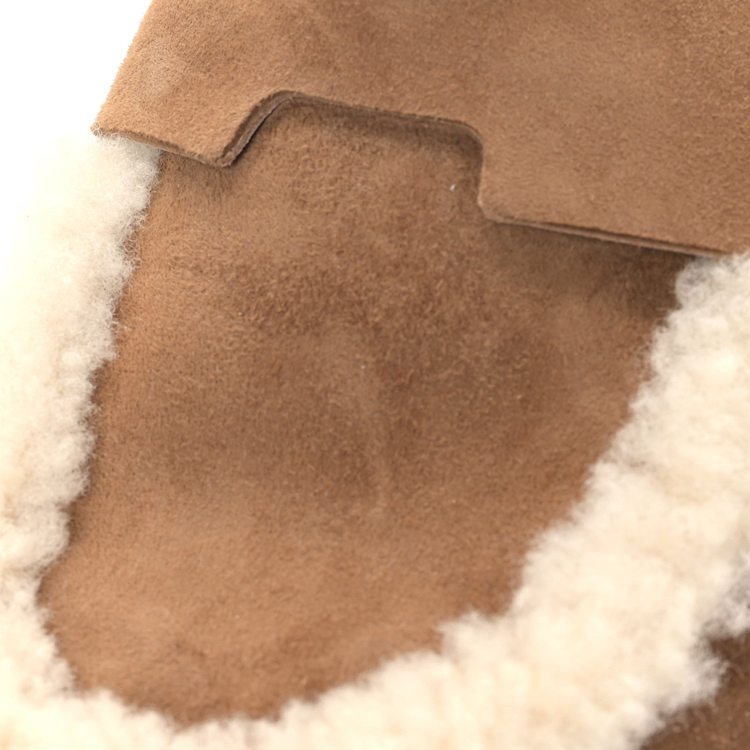 Hermes Suede Goatskin Shearling Go Mules 38 Brun Frume Ecru 8 of 9