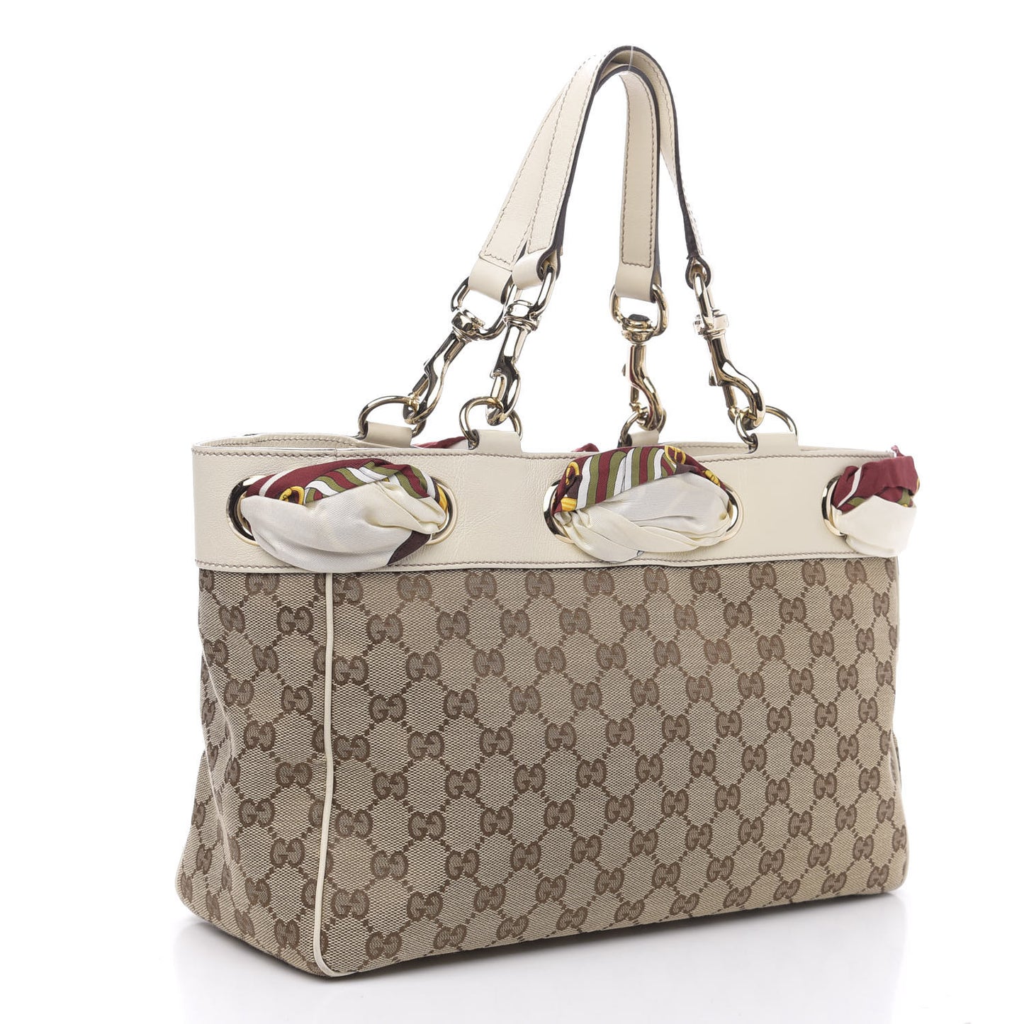 Monogram Medium Positano Tote Off White